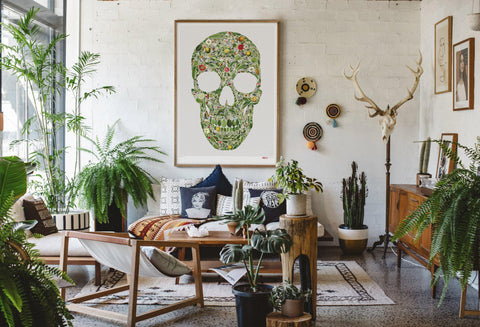 The Botanist - An Intricate Skull Poster