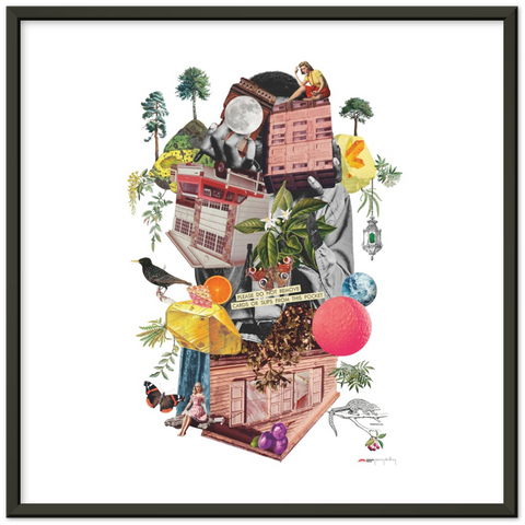 Agent Starling - a collage poster