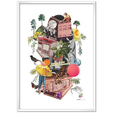 Agent Starling - a collage poster