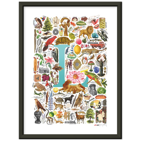 L is for Learning - a poster with English L words