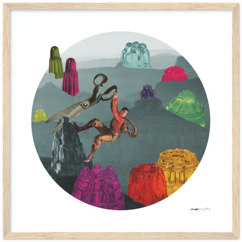 Valley of the Jigglies - a dangerous jelly poster