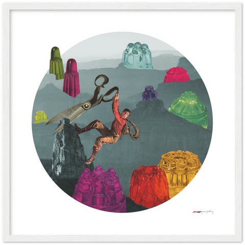 Valley of the Jigglies - a dangerous jelly poster