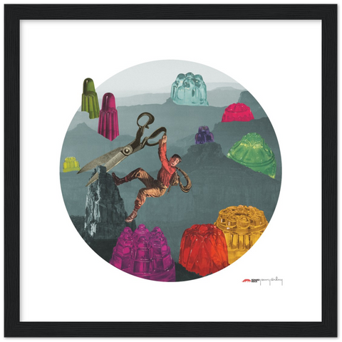Valley of the Jigglies - a dangerous jelly poster