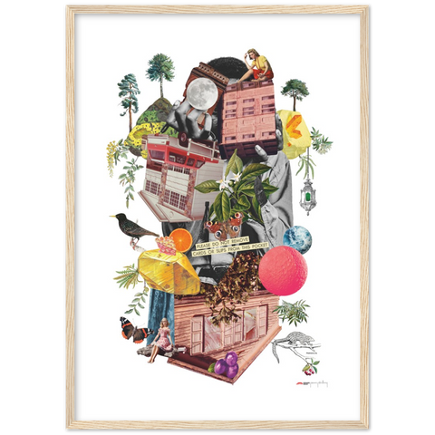 Agent Starling - a collage poster