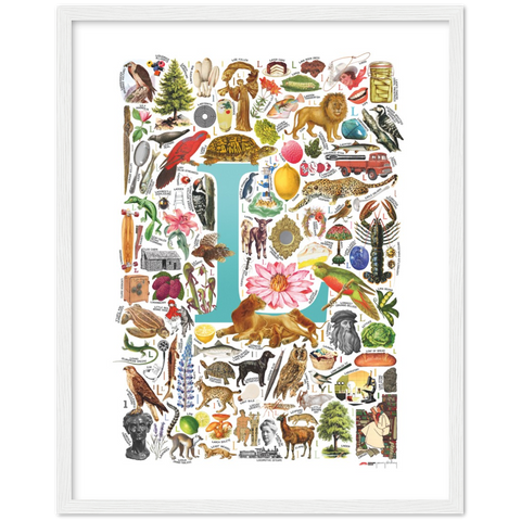 L is for Learning - a poster with English L words