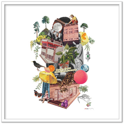 Agent Starling - a collage poster
