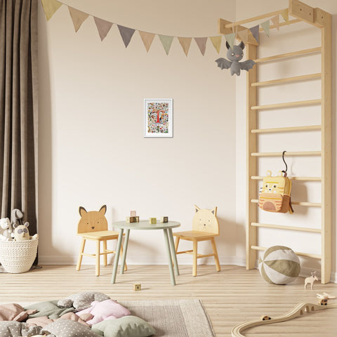 T is for Treasure - a poster with English T words