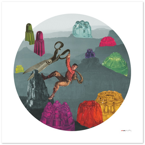 Valley of the Jigglies - a dangerous jelly poster