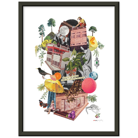 Agent Starling - a collage poster