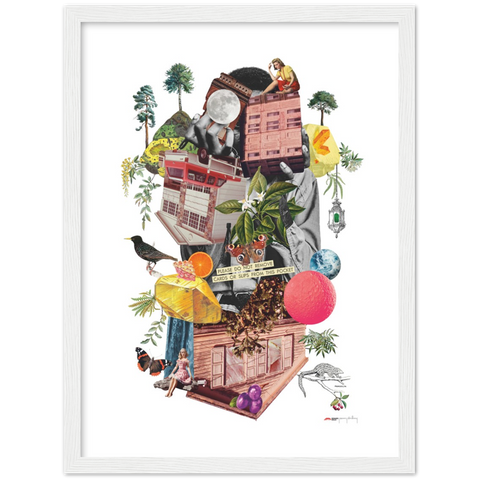 Agent Starling - a collage poster