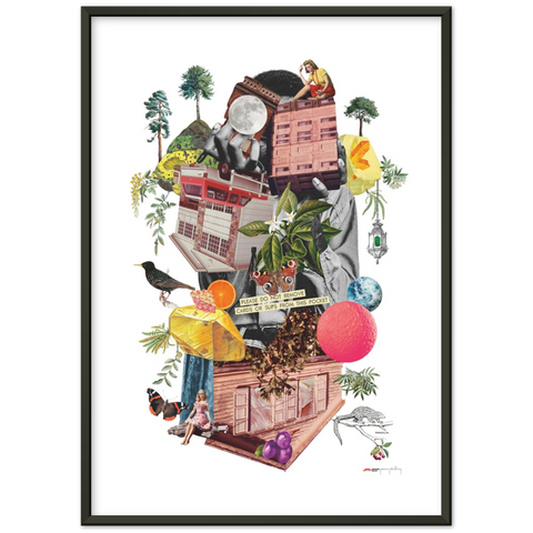Agent Starling - a collage poster