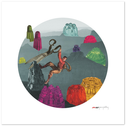 Valley of the Jigglies - a dangerous jelly poster