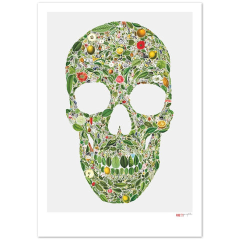 The Botanist - An Intricate Skull Poster