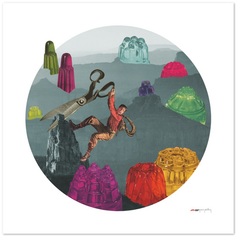 Valley of the Jigglies - a dangerous jelly poster