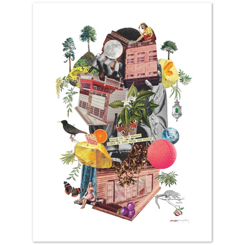 Agent Starling - a collage poster