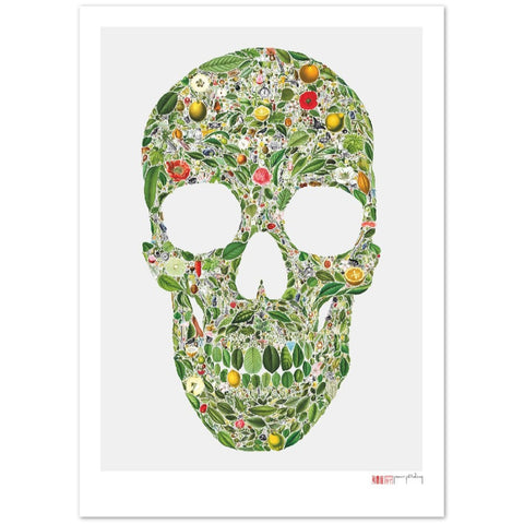 The Botanist - An Intricate Skull Poster
