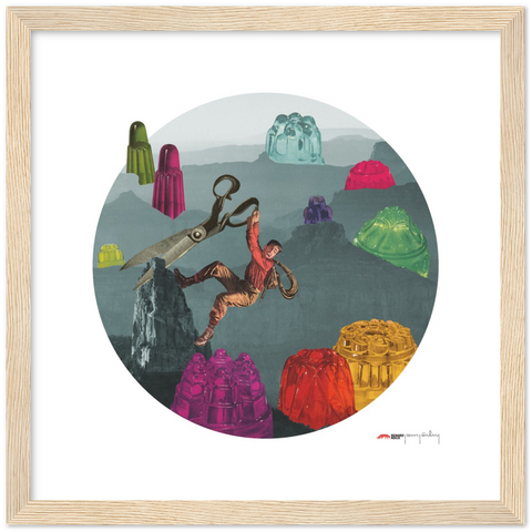Valley of the Jigglies - a dangerous jelly poster