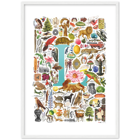 L is for Learning - a poster with English L words