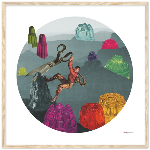 Valley of the Jigglies - a dangerous jelly poster