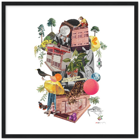 Agent Starling - a collage poster