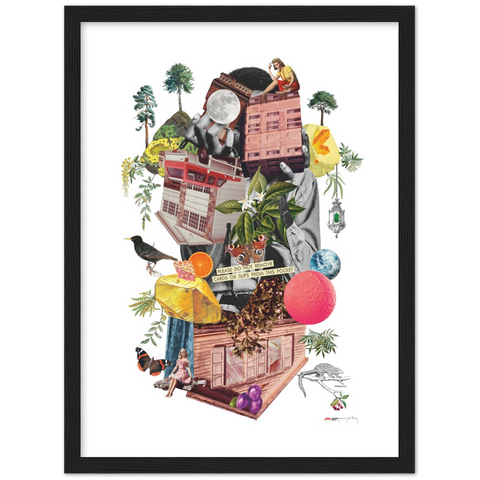 Agent Starling - a collage poster