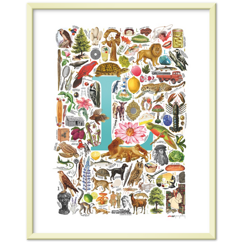 L is for Learning - a poster with English L words