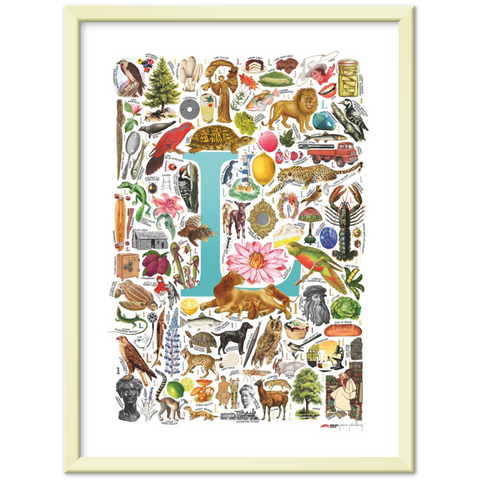 L is for Learning - a poster with English L words