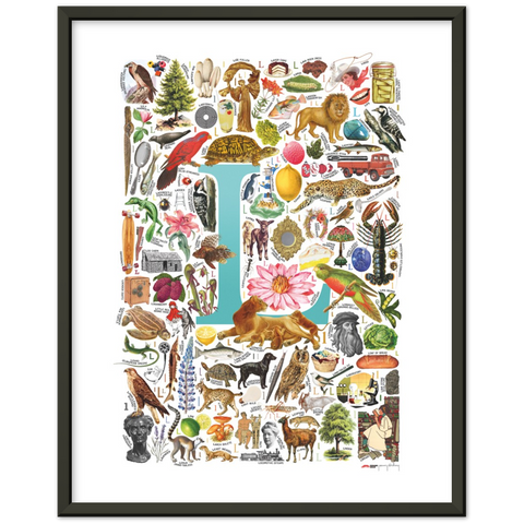 L is for Learning - a poster with English L words