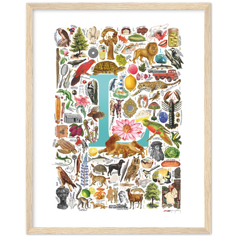L is for Learning - a poster with English L words
