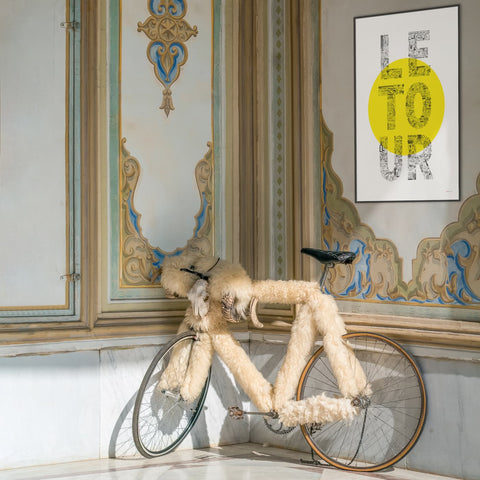 LE TOUR jaune - a Tour de France bicycle poster
