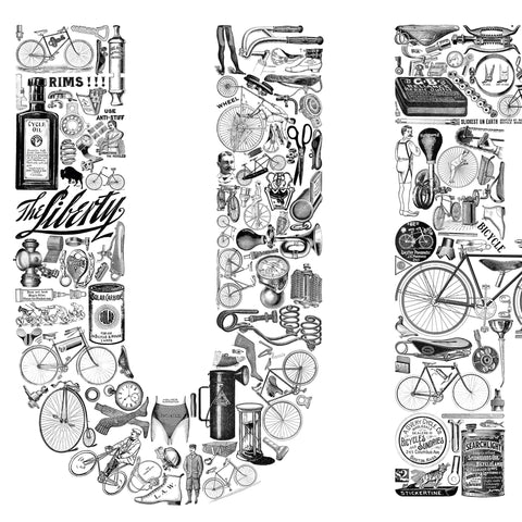 LE TOUR blanc - a Tour de France bicycle poster